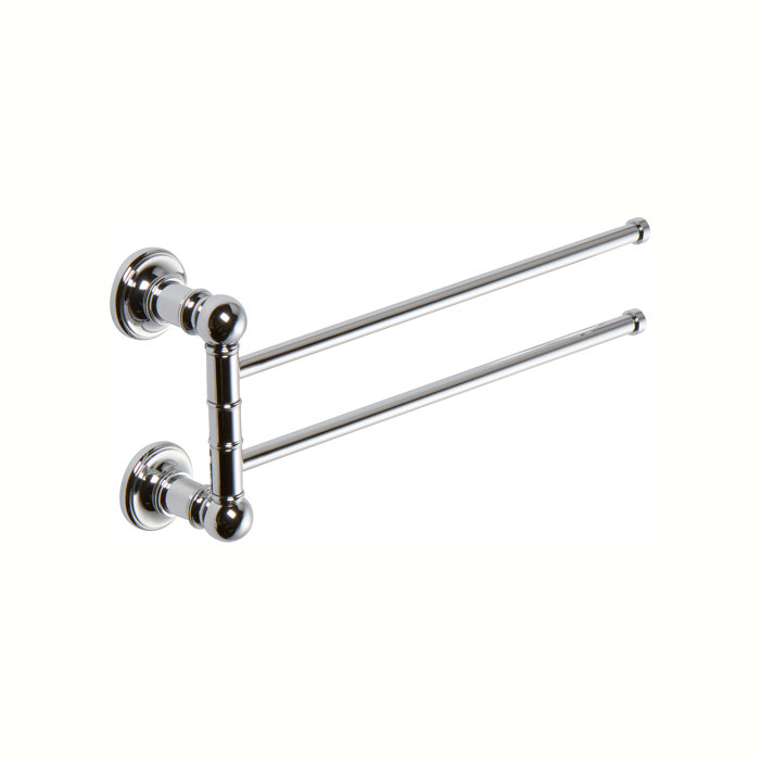 Ginger Columnar 13.3'' Double Towel Bar Perigold